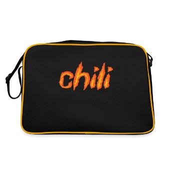 Chili Épicé Chaud Scoville - Sac Retro - noir/or - Dos