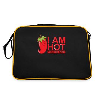 J’ai chaud, tu n’es pas une épice de piment - Sac Retro - noir/or - Dos