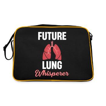 Future Lung Whisperer Pulmonologist - Retro Bag - black/gold - Back