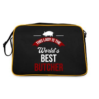 Cette dame est la meilleure - Sac Retro - noir/or - Dos