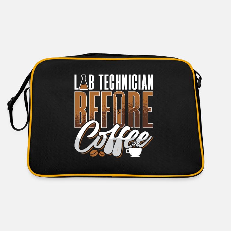 Lab Technician Before Coffee Medical Coffee Lover Retro Tasche