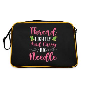 Point de broderie amusant au point de croix - Sac Retro - noir/or - Dos