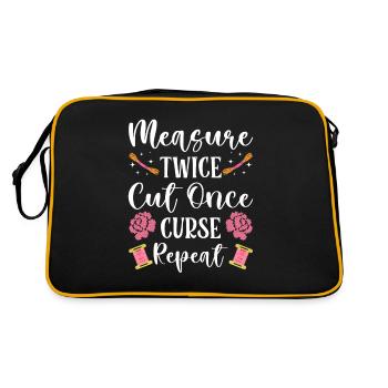 Point de broderie amusant au point de croix - Sac Retro - noir/or - Dos