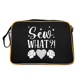 Point de croix amusant avec force de broderie. - Sac Retro - noir/or - Dos