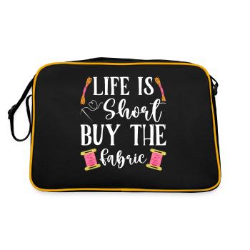 Point de croix amusant avec force de broderie. - Sac Retro - noir/or - Dos