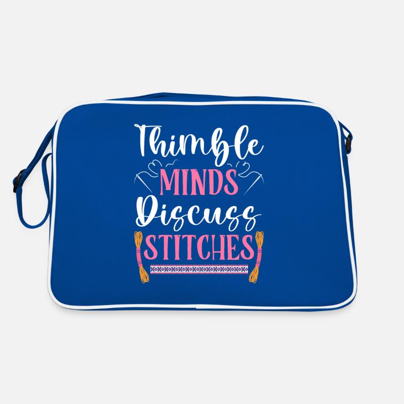 Point de croix amusant avec force de broderie. Sac Retro