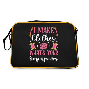 Point de croix amusant avec force de broderie. - Sac Retro - noir/or - Dos