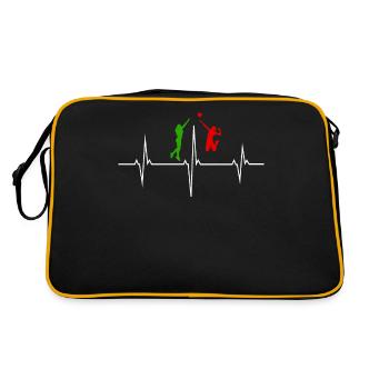 Heartbeat Heartbeat Volleyball Italy - Retro Bag - black/gold - Back