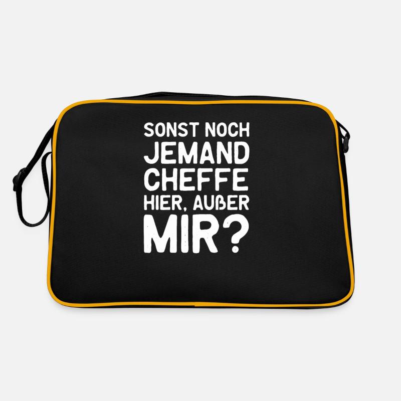 Sonst Noch Jemand Chef Hier Macho Patriarch Retro Tasche
