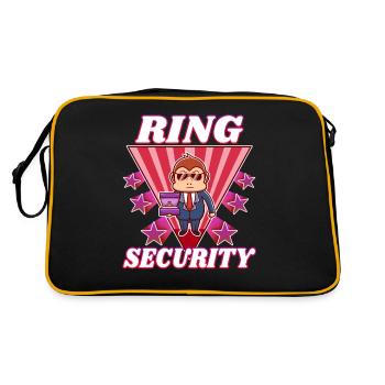 Bague de sécurité Mariage - Sac Retro - noir/or - Dos