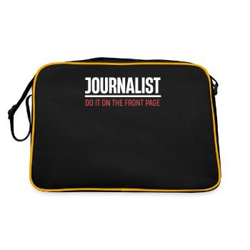 Les journalistes le font en première page Auteur - Sac Retro - noir/or - Dos