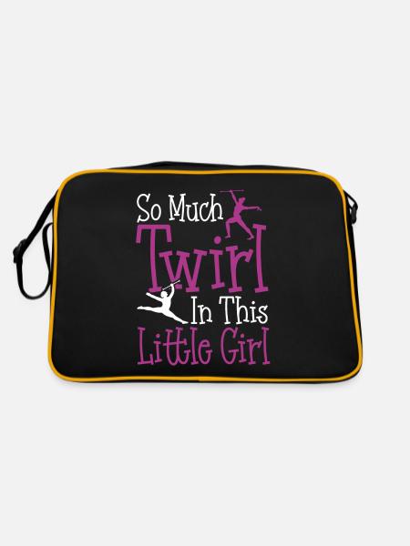 Art Dancer Gymnastics Twirler Twirler Dresses - Retro Bag - black/gold - Back