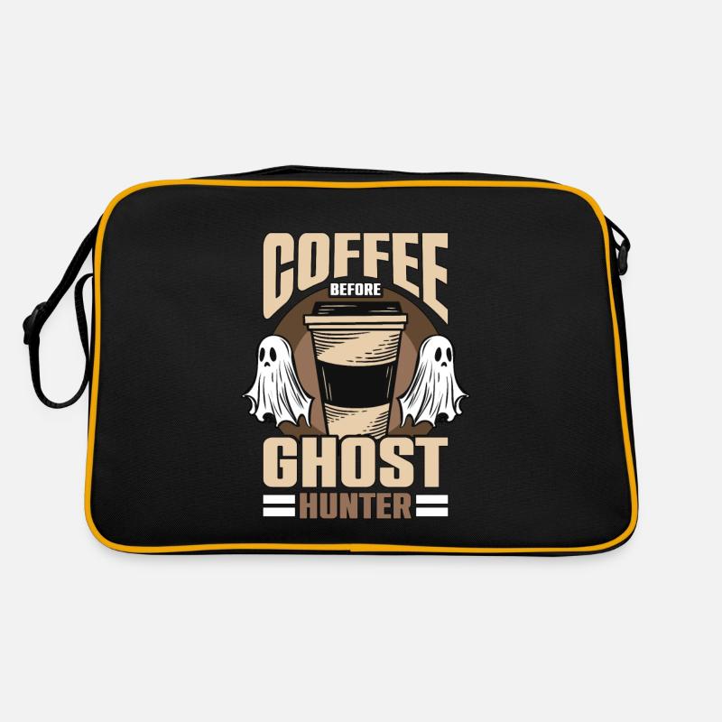 Ghost Hunter Coffee Before Haunted Coffee Lover Retro Bag