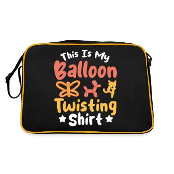 Ballon-Twister Ballontier-Macher - Retro Tasche - Schwarz/Gold - Hinten