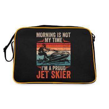 Jet Skier Morning Is Not My Time I'm Jet Ski Lover - Retro Bag - black/gold - Back
