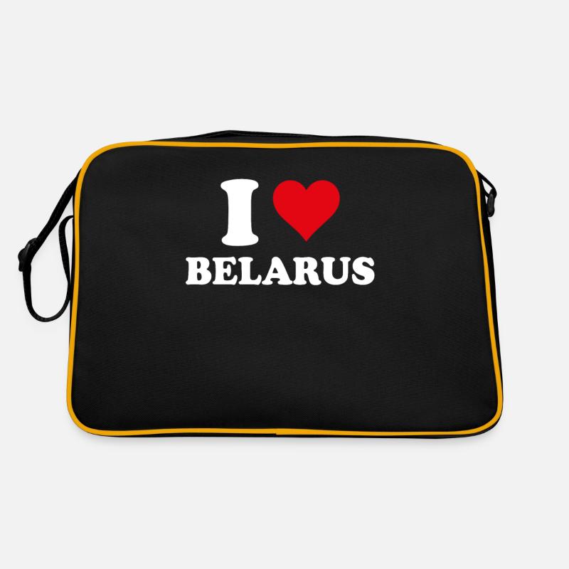 I Love Belarus Heart Belarusian Gift Retro Bag