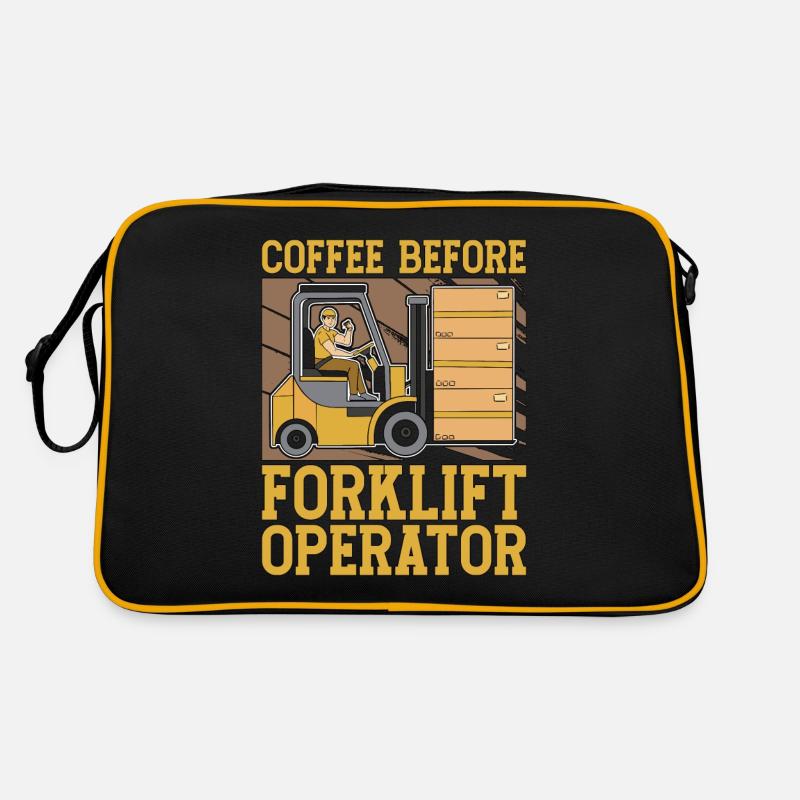 Forklift Operator Coffee Truck Driver Coffee Lover Retro Tasche