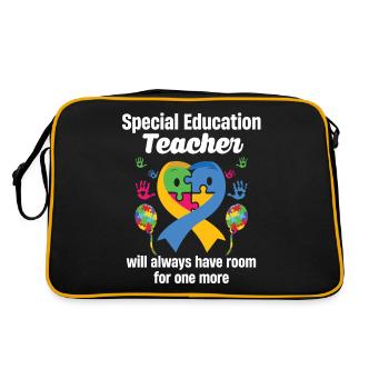There will always be room for further special education - Retro Bag - black/gold - Back