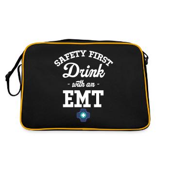 Safety comes first with an outpatient - Retro Bag - black/gold - Back