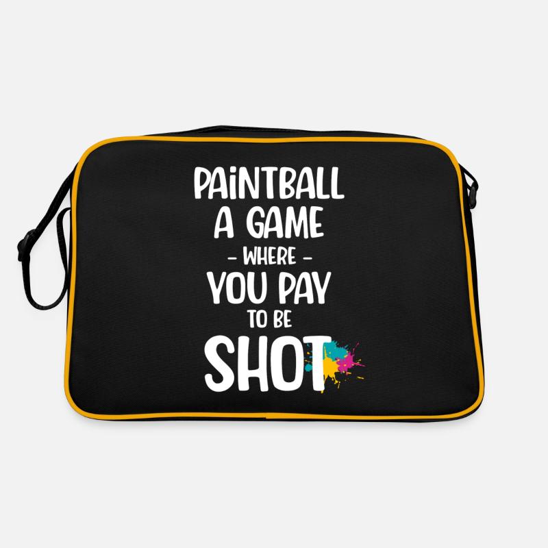 Paintball: Ein Spiel, Bei Dem Sie Dafür Bezahlen, Retro Tasche