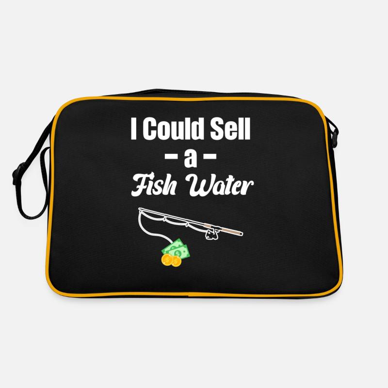 I could make a funny - Retro Bag - black/gold