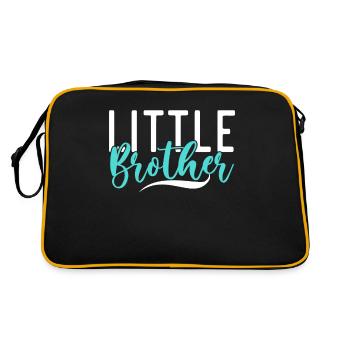 Little Brother Gifts - Retro Tasche - Schwarz/Gold - Hinten