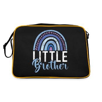 Little Brother Gifts - Retro Tasche - Schwarz/Gold - Hinten