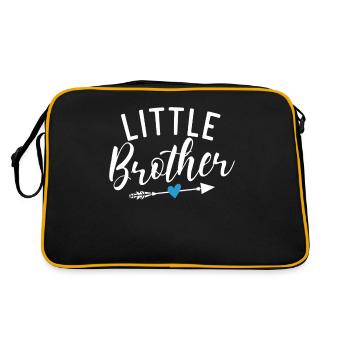 Little Brother Gifts - Retro Tasche - Schwarz/Gold - Hinten