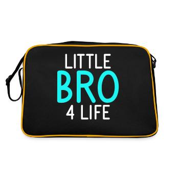 Little Brother Gifts - Retro Tasche - Schwarz/Gold - Hinten