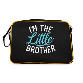 Little Brother Gifts - Retro Tasche - Schwarz/Gold - Hinten
