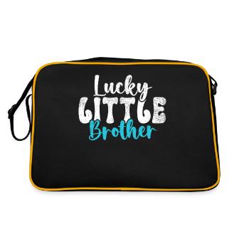 Little Brother Gifts - Retro Tasche - Schwarz/Gold - Hinten