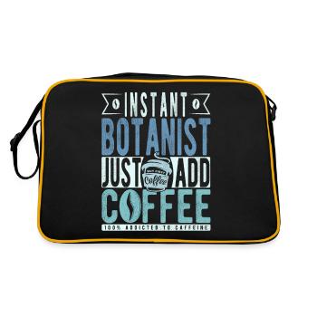 Botaniste instantané Il suffit d’ajouter du café - Sac Retro - noir/or - Dos