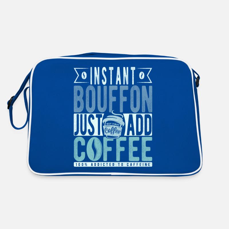 Instant-Bouffon einfach Kaffee hinzufügen Retro Tasche