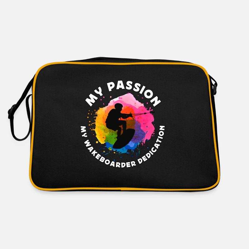 Wakeboarder Ma Passion Mon Wakeboarder Wakeboard Sac Retro