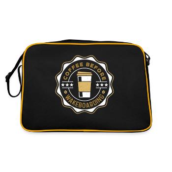 Wakeboarder Coffee avant le wakeboard Coffee Lover - Sac Retro - noir/or - Dos