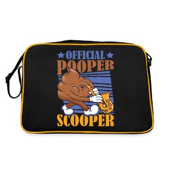 Scooper officielle Pooper 39 - Sac Retro - noir/or - Dos