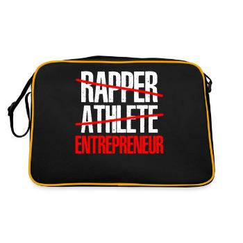 Rapper Athlete Entrepreneur 41 - Retro Tasche - Schwarz/Gold - Hinten
