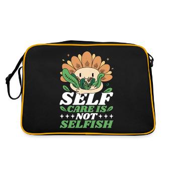 Self Care Is Not Selfish 6 - Retro Bag - black/gold - Back