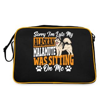 Amoureux du Malamute d’Alaska Race de Malamute d’Alaska - Sac Retro - noir/or - Dos