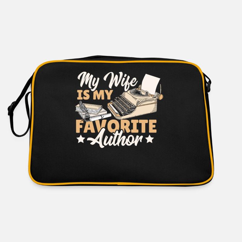 Journalist Schreiben Bücherwurm Romanautor Retro Tasche