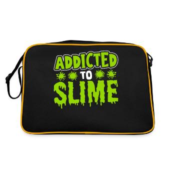 Addicted To Slime Slime Diy Liquid Lover - Retro Bag - black/gold - Back