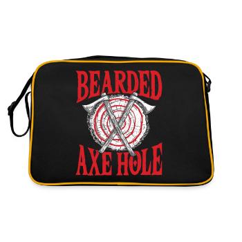 Axe Logger Axtwerfen Lover Tomahawk Throwing Game - Retro Tasche - Schwarz/Gold - Hinten