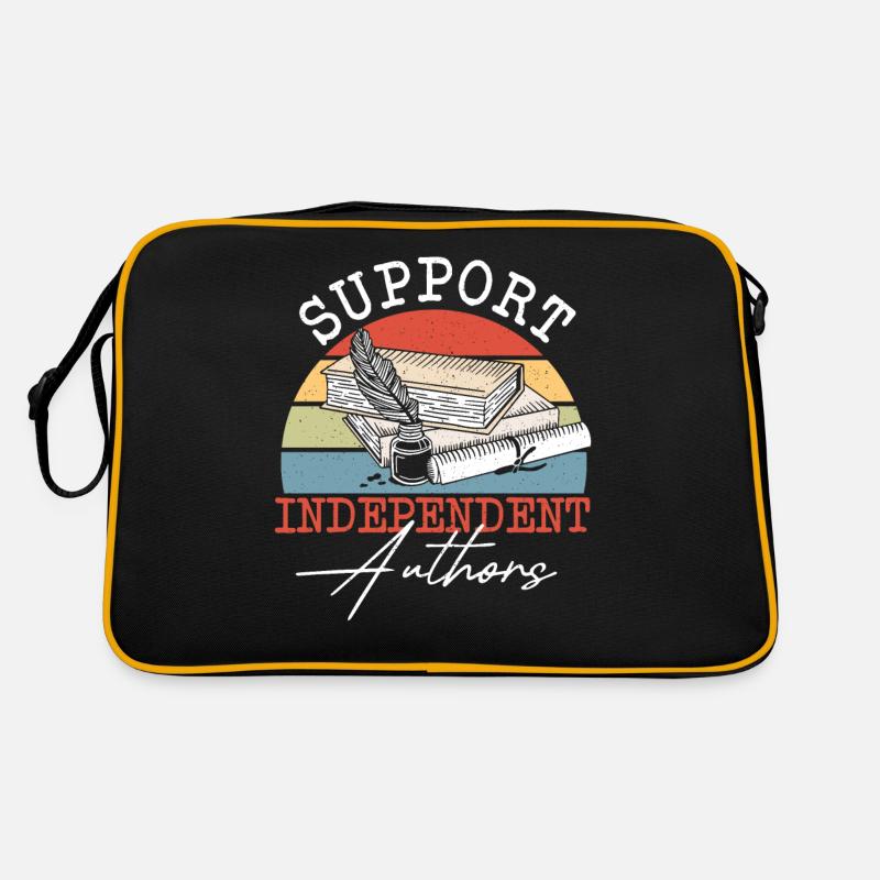Bibliophile Author Blogger Journalistic Writing Retro Bag