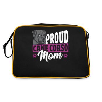 Cane Corso Furmom Cane Corso Lover Cane Corso - Sac Retro - noir/or - Dos