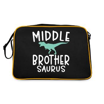 Middle Brother Gifts - Retro Bag - black/gold - Back