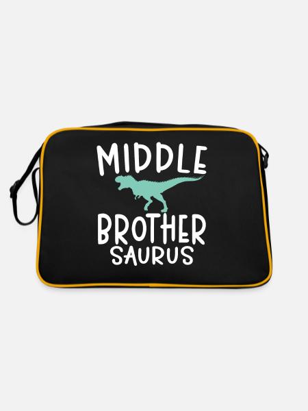 Cadeaux du frère du milieu - Sac Retro - noir/or - Dos