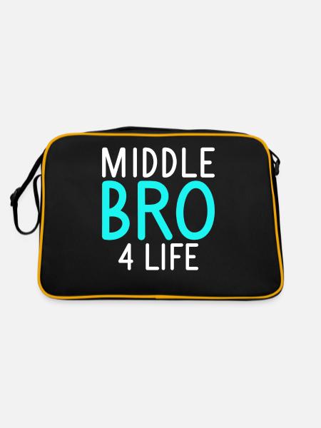 Cadeaux du frère du milieu - Sac Retro - noir/or - Dos