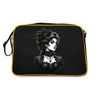 Elegant Gothic Lady: Victorian Grace - Retro Bag - black/gold - Back
