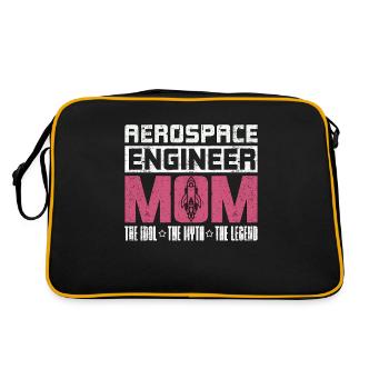 Ingénieur aérospatial Maman L’idole Le mythe Aviation - Sac Retro - noir/or - Dos