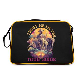Croyez-moi, je suis le guide touristique 5 - Sac Retro - noir/or - Dos
